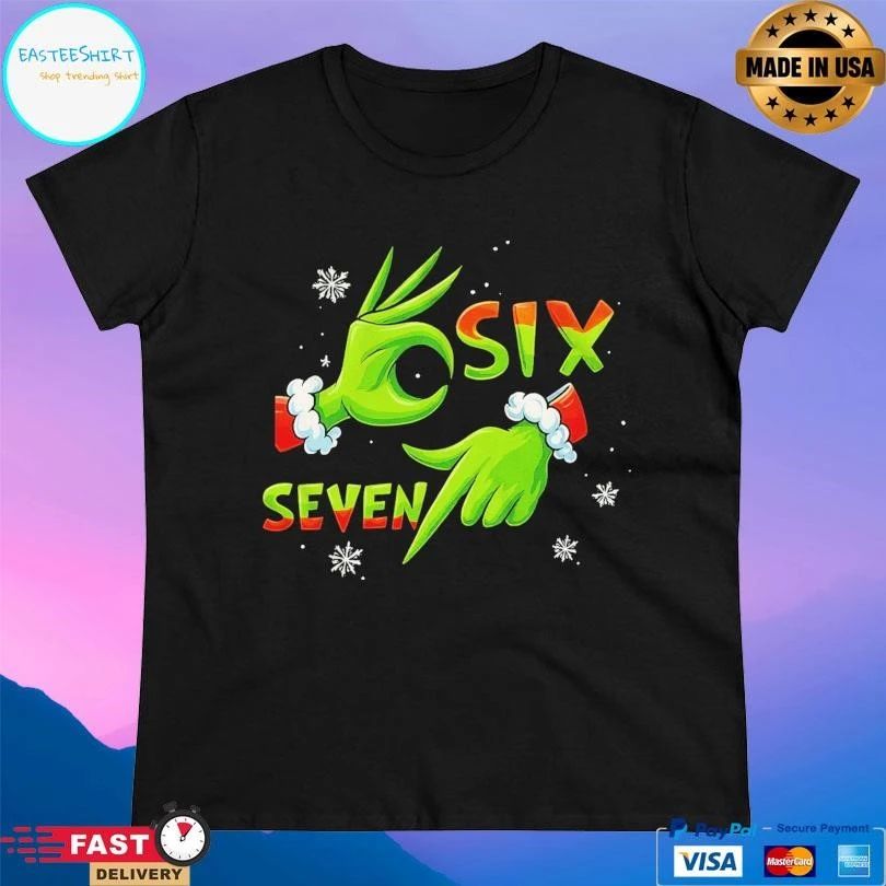 Grinch Hand Six Seven Christmas 2025 T-shirts