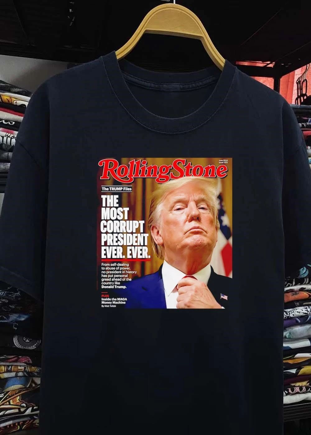 The Trump Files The Most Corrupt President Ever From Self Dealing To Abuse Of Power No History Has Put Personal Greed Ahead Of Country Inside MAGA Money Machine T-Shirt