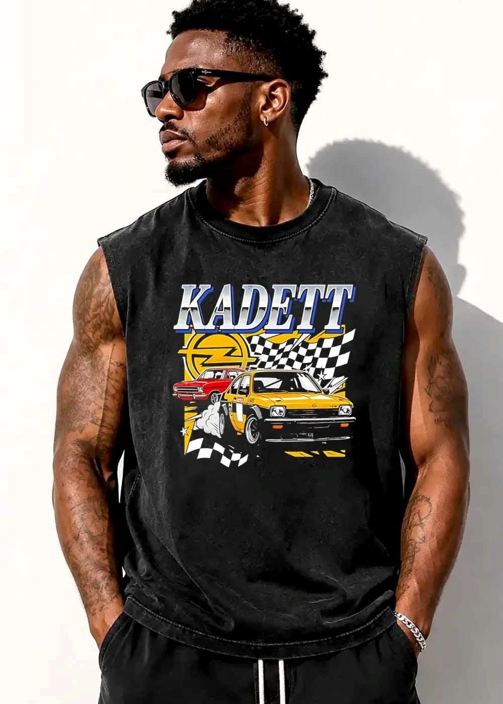 Opel Kadett Vintage Rally Cars Drifting Smoke Checkered Flag shirt