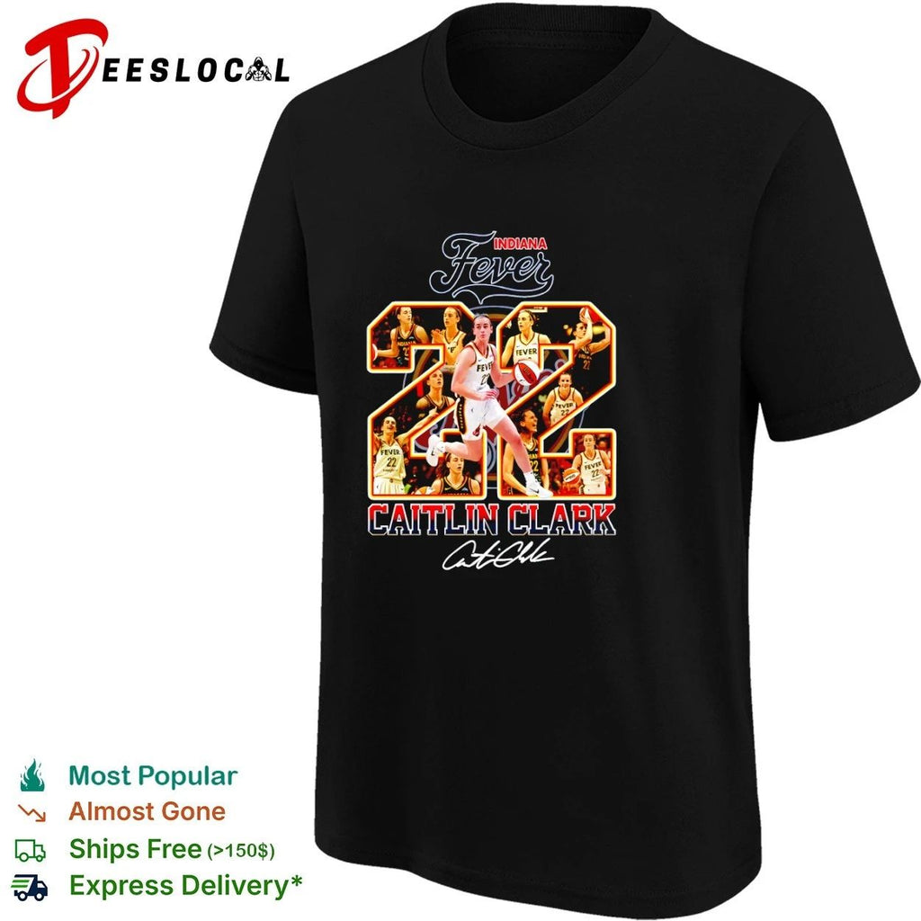 Caitlin Clark Indiana Fever 22 WNBA basketball T-shirt