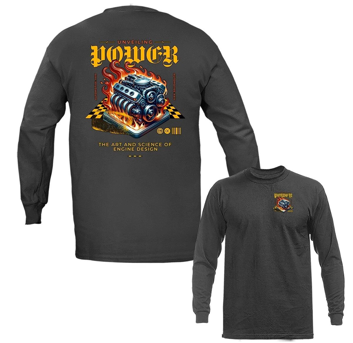 Unveiling Powe Imported Tuned Custom JDM Sports Car Graphic Long Sleeve
