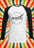 NASA Old Style Space Rocket Men Women Long Short Sleeve Baseball T Shirt 2107