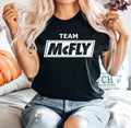 Team Mcfly T shirt White Busted Vs McFly 2026 Tour Kids Music Concert Fan Top