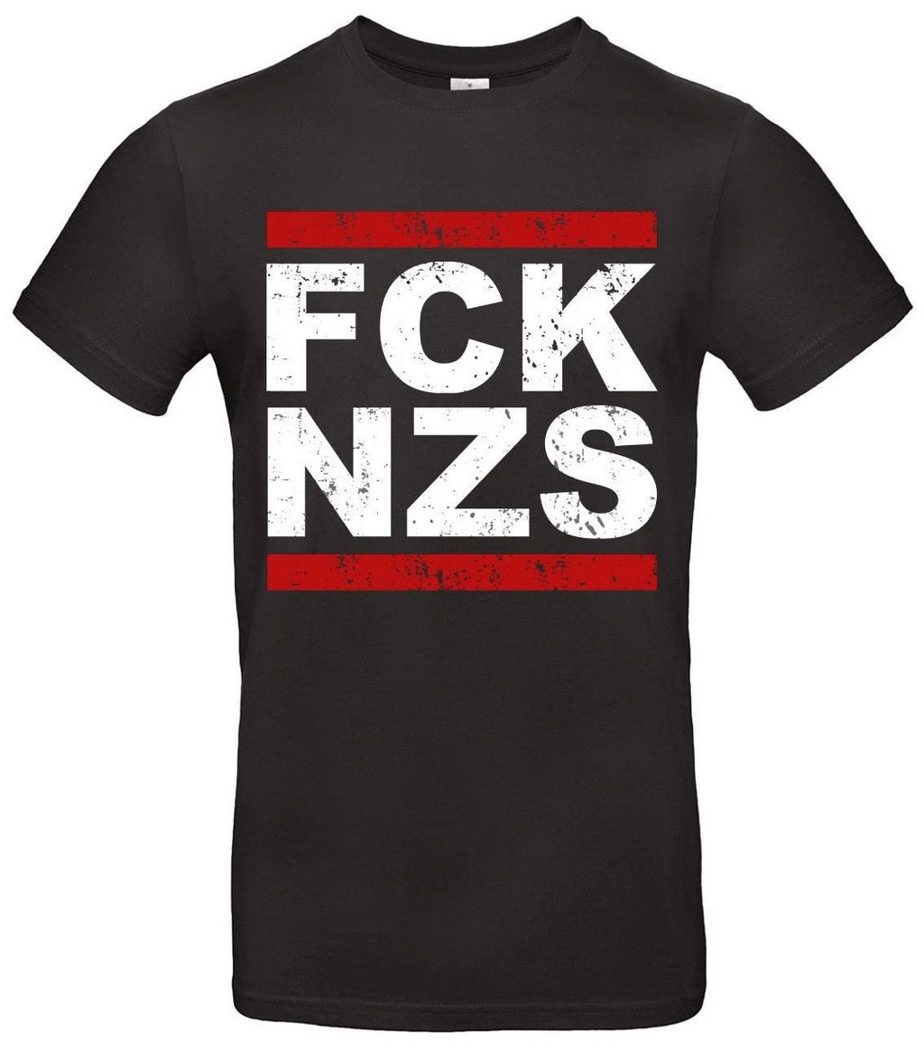 FCK NZS T-Shirt - Anti Fascist Statement - Unisex - High Quality Cotton