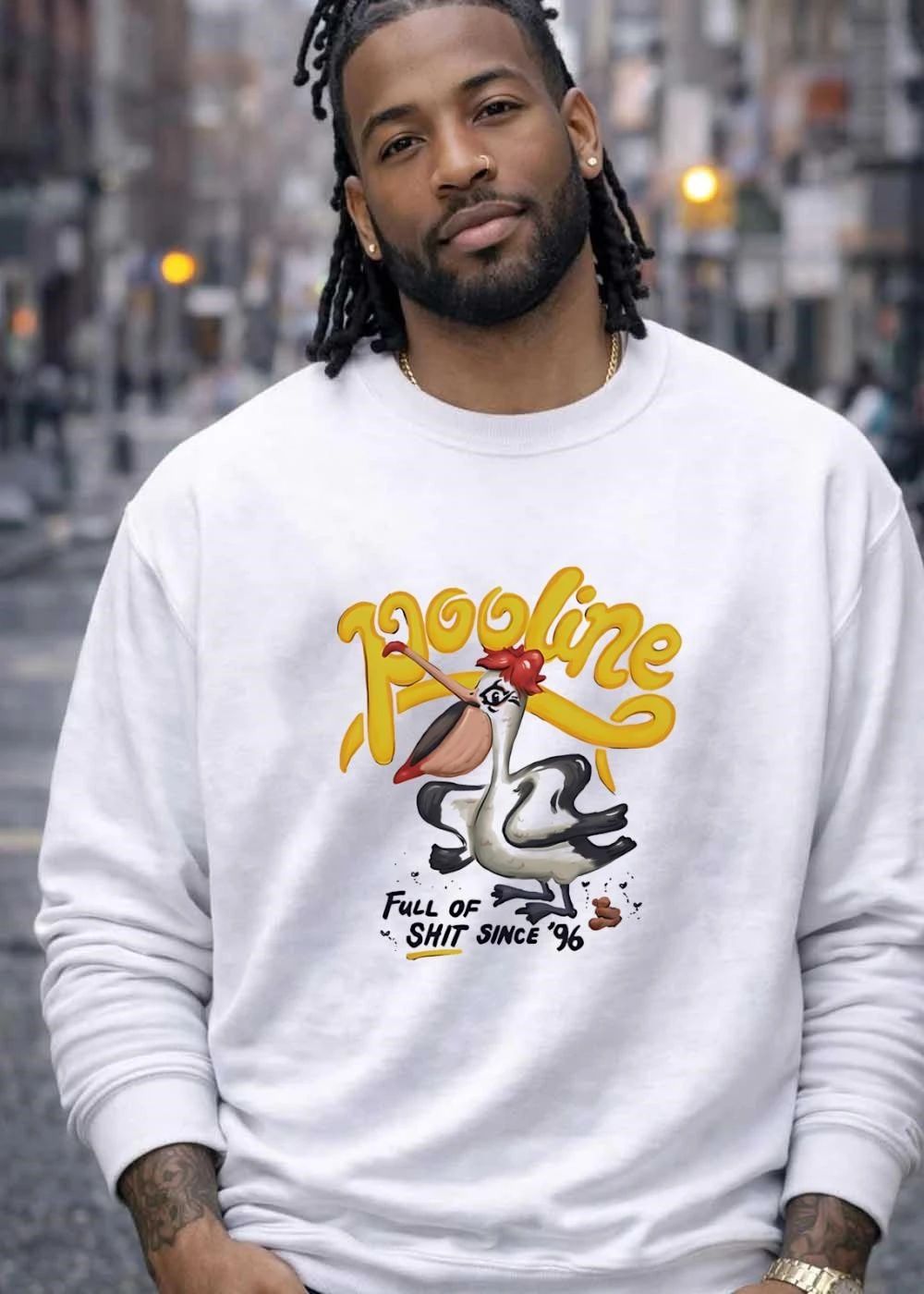 Pooline Pelican Full of Shit Since 96 Funny Graphic shirt