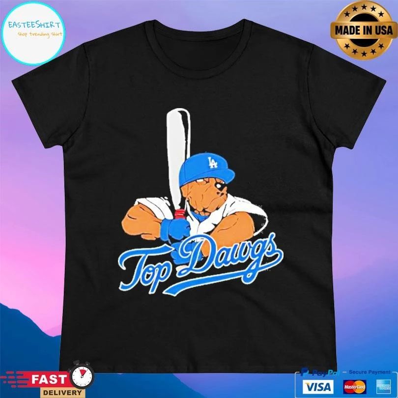 Dawgs X Los Angeles Dodgers Bulldog Mascot T-shirts