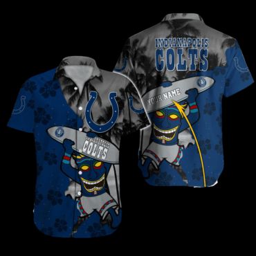 Personalized Indianapolis Colts Blue Horizon Hawaiian Shirt