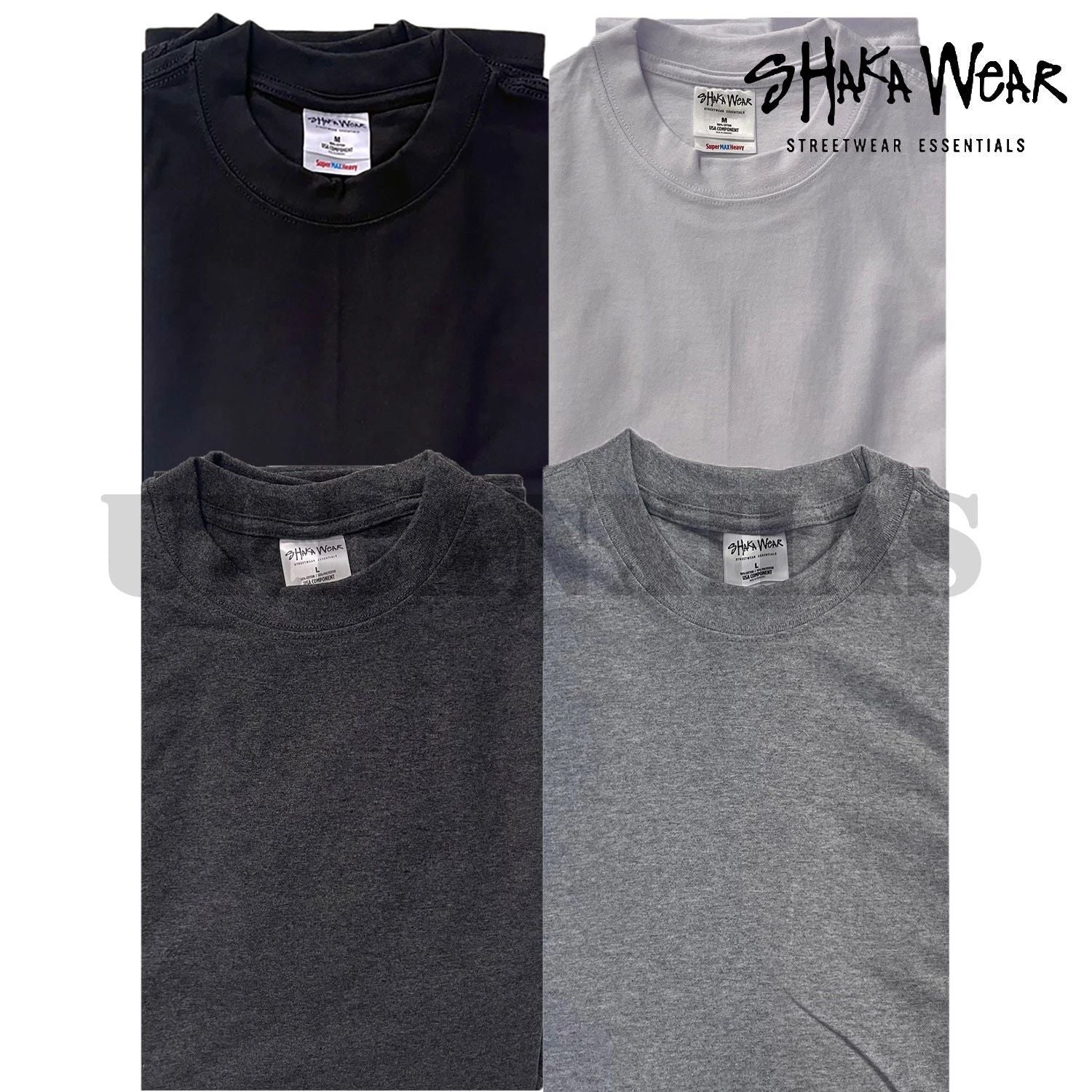 2 pcs *SHAKA WEAR Short Sleeve Super Max Heavyweight  T-shirt