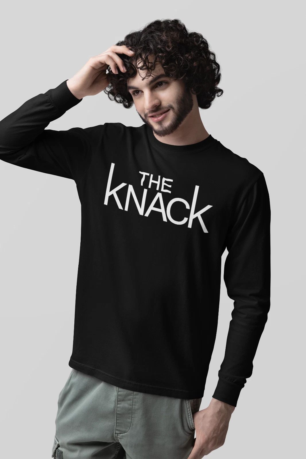 The Knack Long Sleeve T-Shirt, Sizes S-2XL, 80s rock shirt