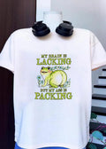 Cute Frog Apparel My Brain Is Lacking but My Ass Is Packing shirt