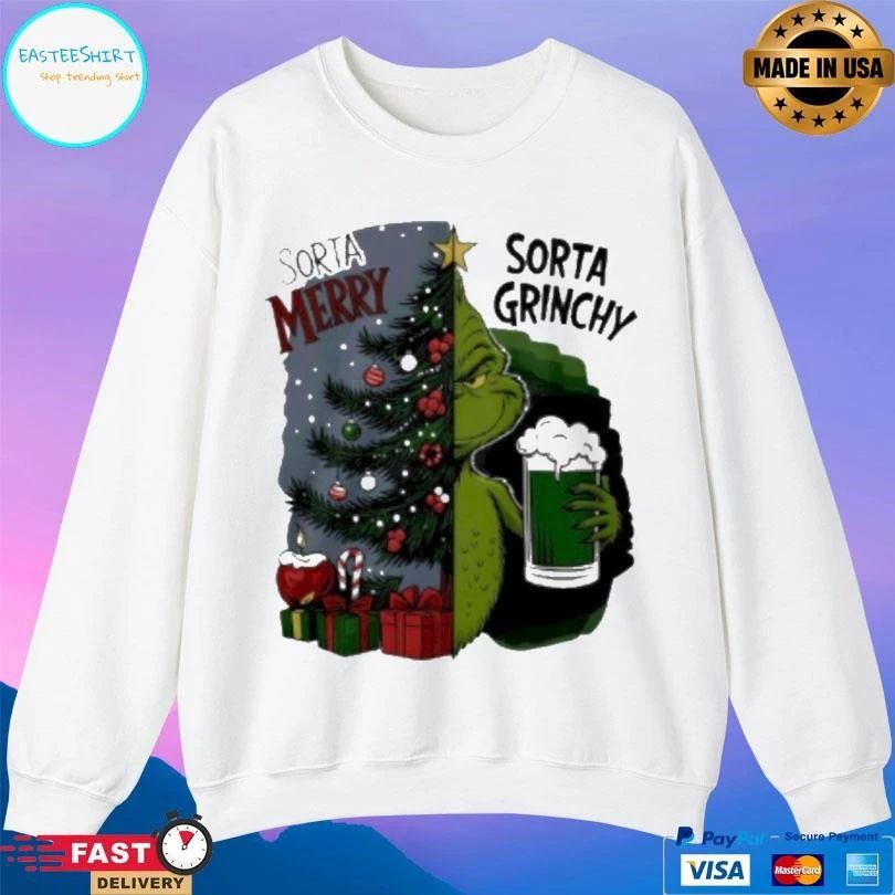 Grinch Sorta Merry Sorta Grinchy Christmas Holiday 2025 T-shirts