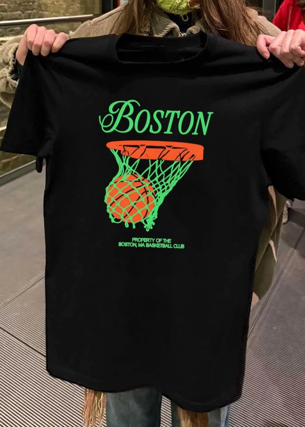 Property of the Boston MA Basketball Club Boston Basketball Hoop shirt