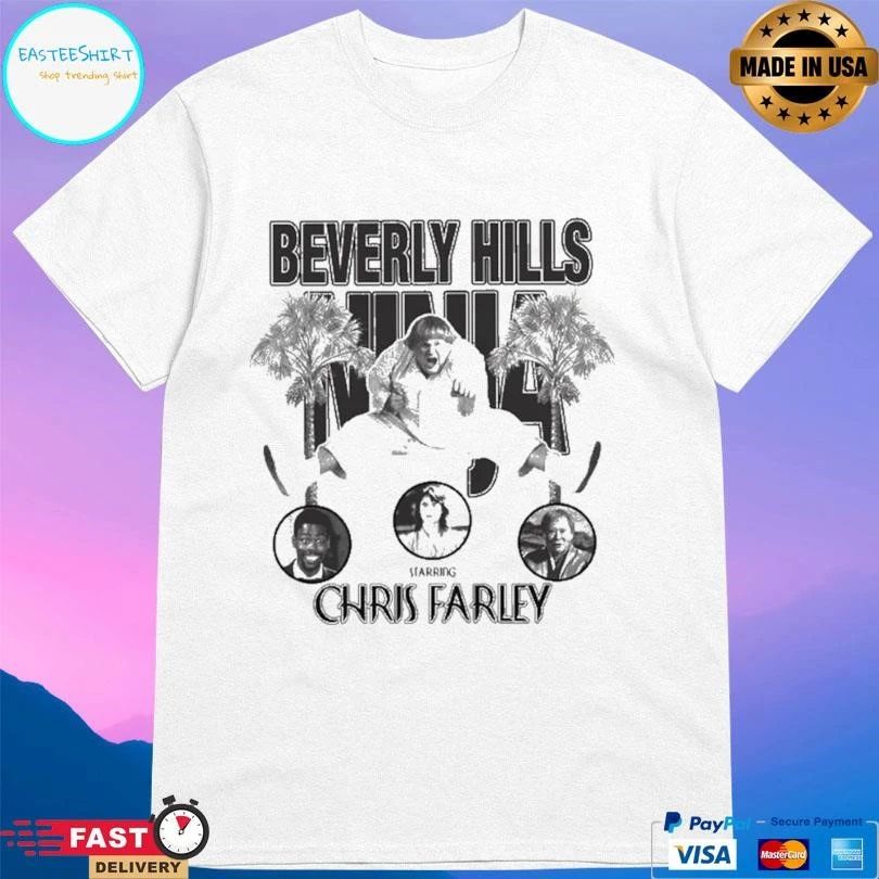 Beverly Hills Ninja Starring Chris Farley T-shirts