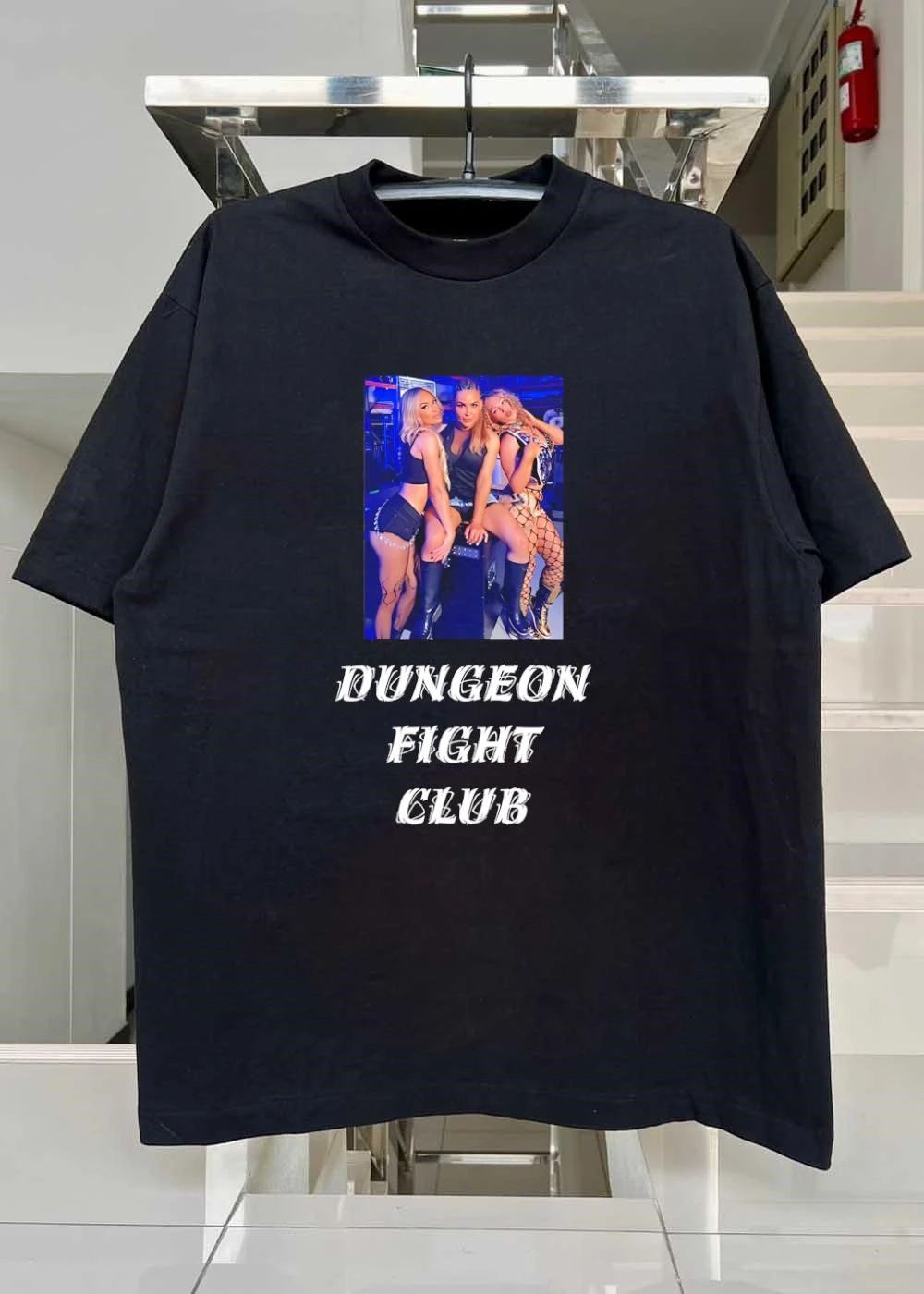 Women Posing In The Dark DUNGEON FIGHT CLUB T-Shirt