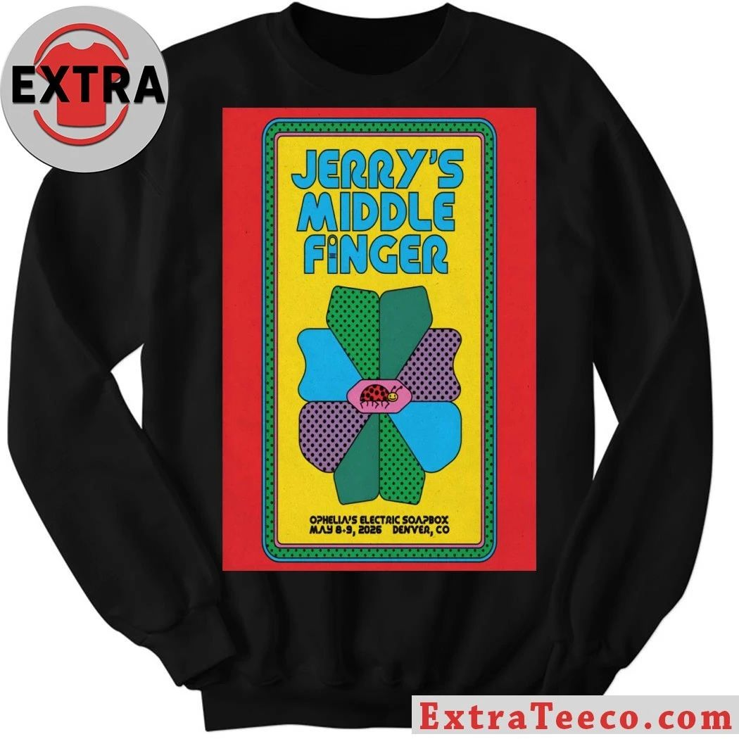 Jerry’s Middle Finger Tour Denver CO May 8-9 2026 Poster Shirt