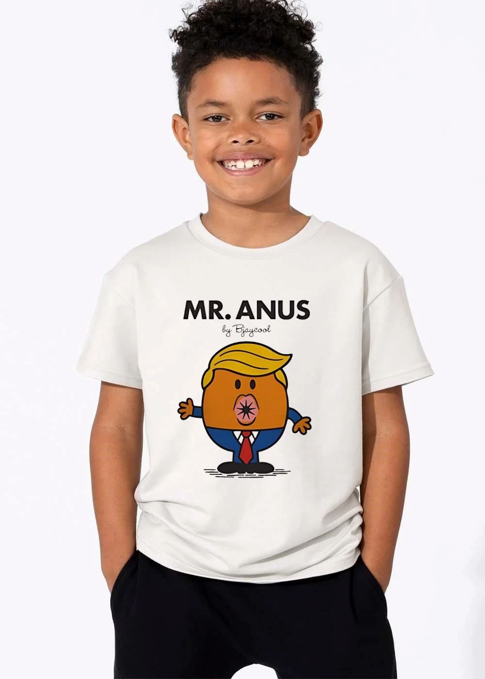 Mr Anus By Bjaycool Orange Cartoon Donald Trump Caricature Suit shirt