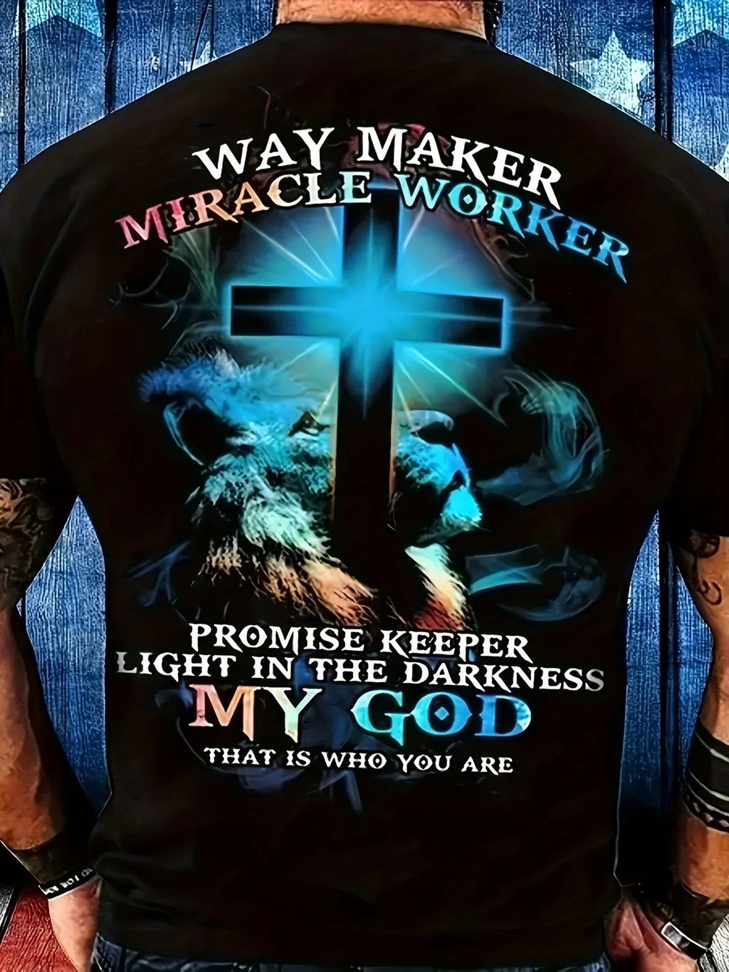 Christian Way Maker Shirt Miracle Worker Promise Keeper Faith Tee