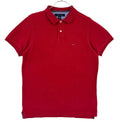 Tommy Hilfiger Slim Fit Rosso Polo Collo T-Shirt Taglia M