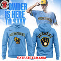 Milwaukee Brewers 2026 Powder Blue Day Celebrate Hoodie Shirt