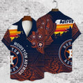 Houston Astros Tribal Blaze Hawaiian Shirt