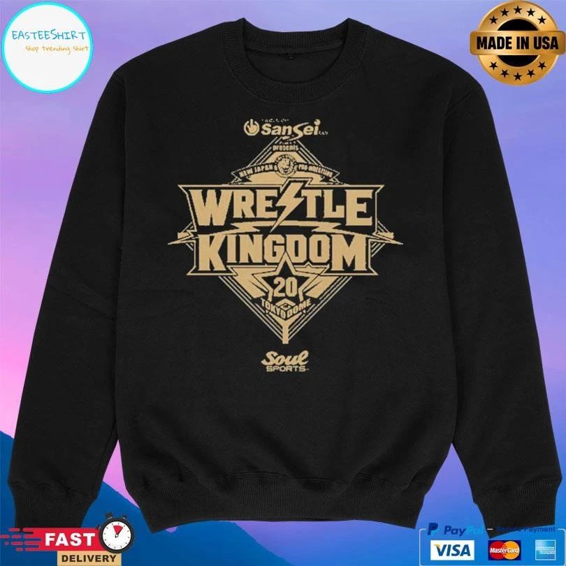 Sansei Presents New Japan Pro Wrestling Wrestle Kingdom 20 Tokyo Dome Soul Sports T-shirts