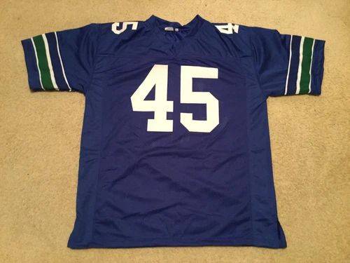 Custom Kenny Easley Blue Mesh Football Jersey