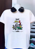 Homeboy Skrun Teddy Bear Driving Sports Car Medal City Streetwear T-Shirt