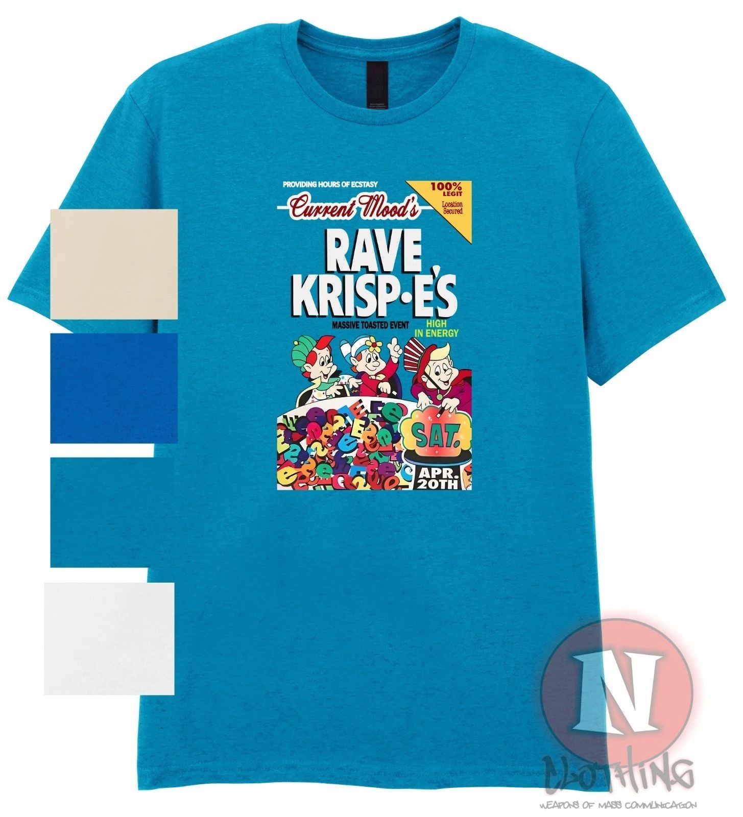 Rave Krisp E's t-shirt Universe Fantazia 90s rave dance music EDM organic heavy
