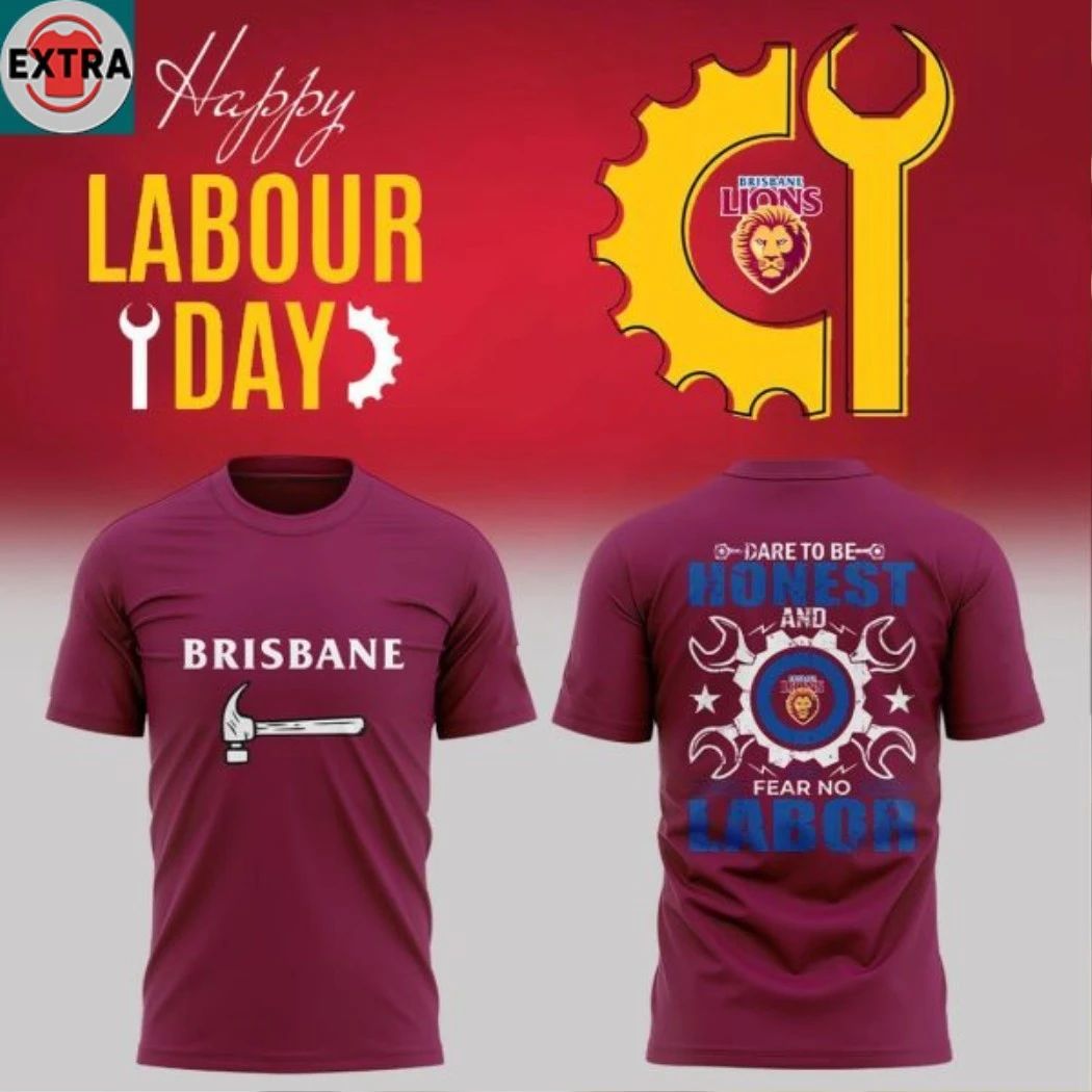 Brisbane Lions x Labour Day 2026 Worker Tribute Game Hoodie Shirts