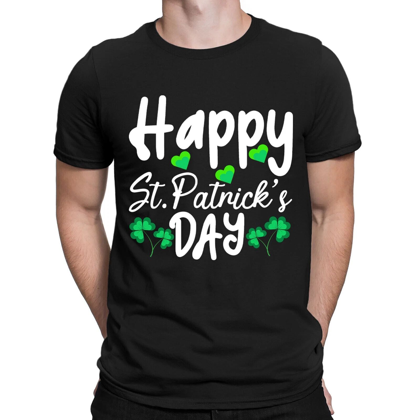 Happy St Patricks Day Ireland Irish Paddys Mens Womens T-Shirts Tee Top #DNE