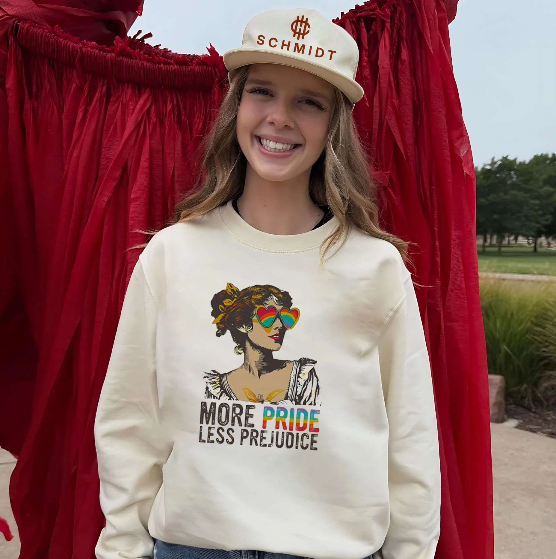 More Pride Less Prejudice LGBTQ Rainbow Heart Sunglasses shirt