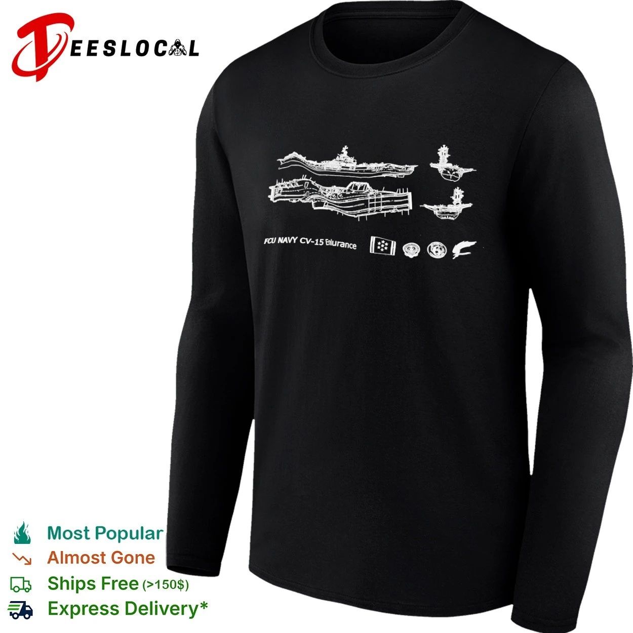 FCU Navy CV-15 Endurance aircraft carrier T-shirt