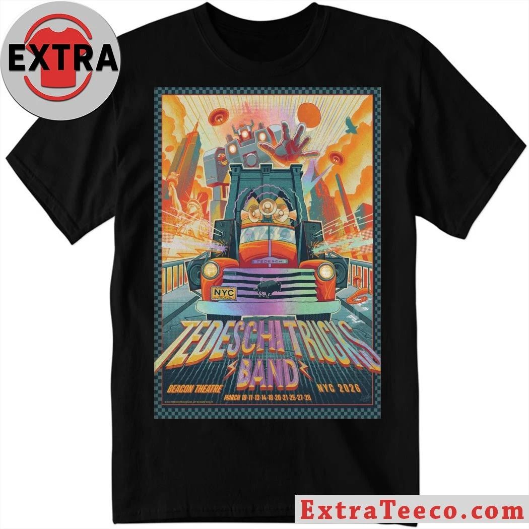 Tedeschi Trucks Band Mar 10-28 2026 Beacon Theatre New York, NY Poster Shirt