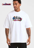 Stussy De LA Soul Colorful Daisy Flowers Peace Symbol Graffiti shirt