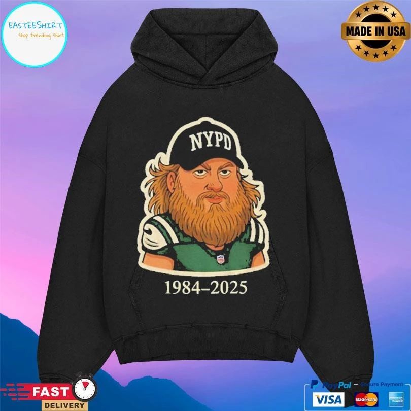 Nypd Legend Nick Mangold Cartoon New York Jets Tribute 1984 2025 Football T-shirts