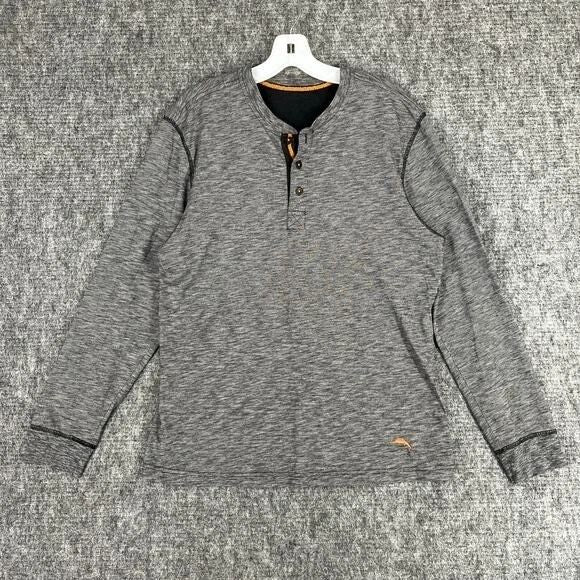 Tommy Bahama Flipshore Henley Pullover Men M Casual Lounge Island Knit