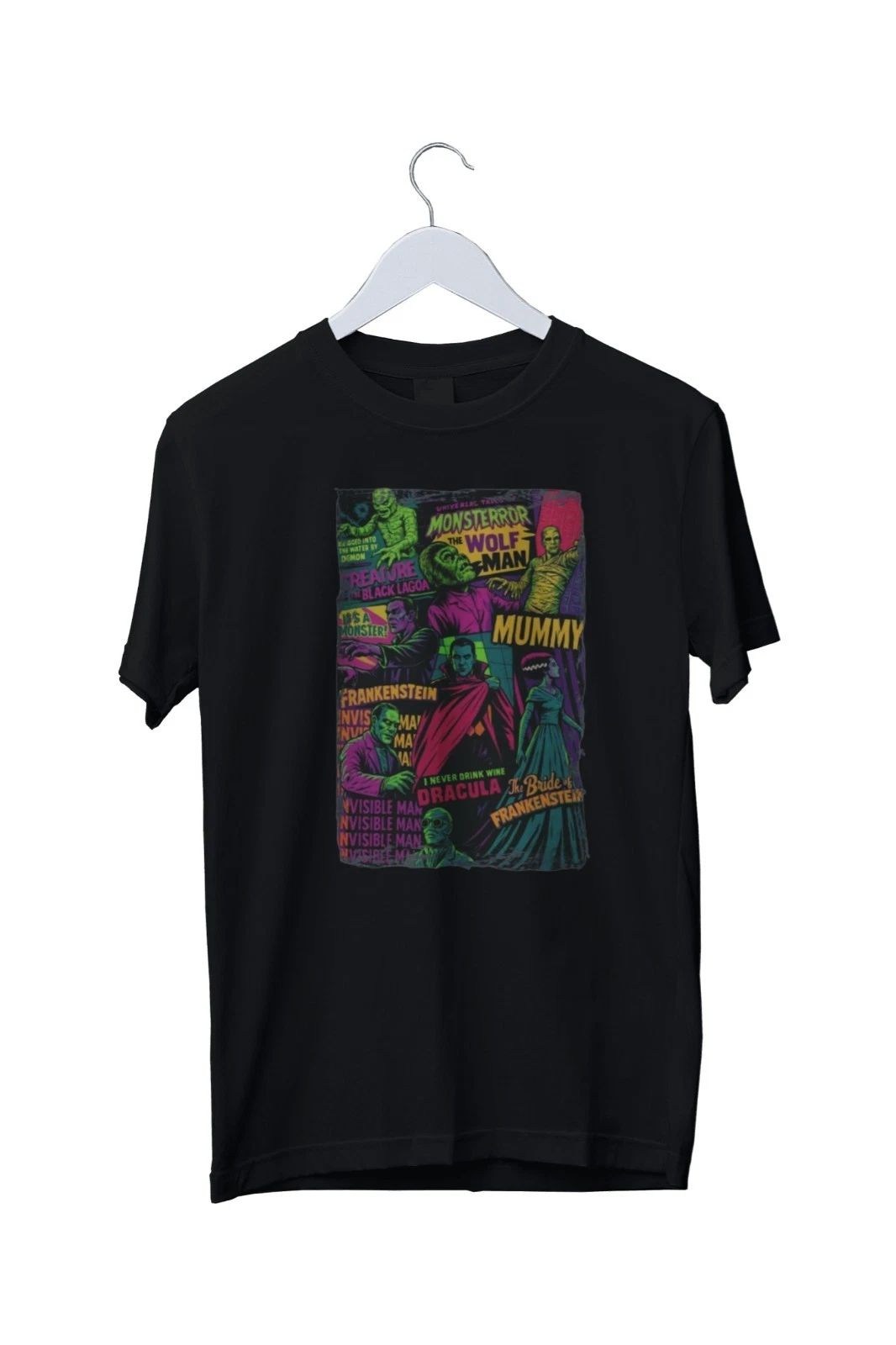 Comfort Colors Vintage Universal Monster Graphic Mens T-Shirt S M L XL 2 3 4 XL