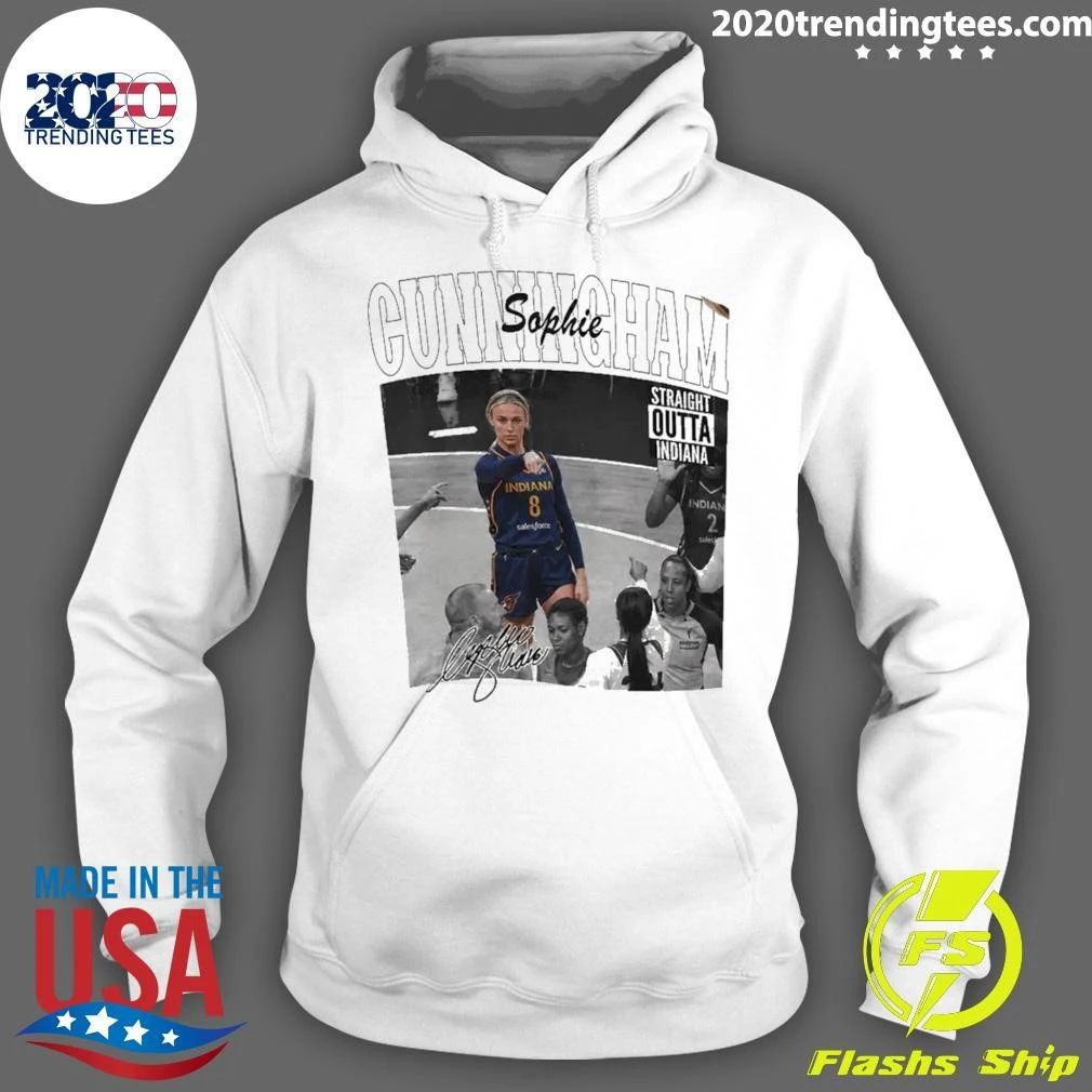 Sophie Cunningham Wnba Signature Point God Straight Outta Indiana Shirt