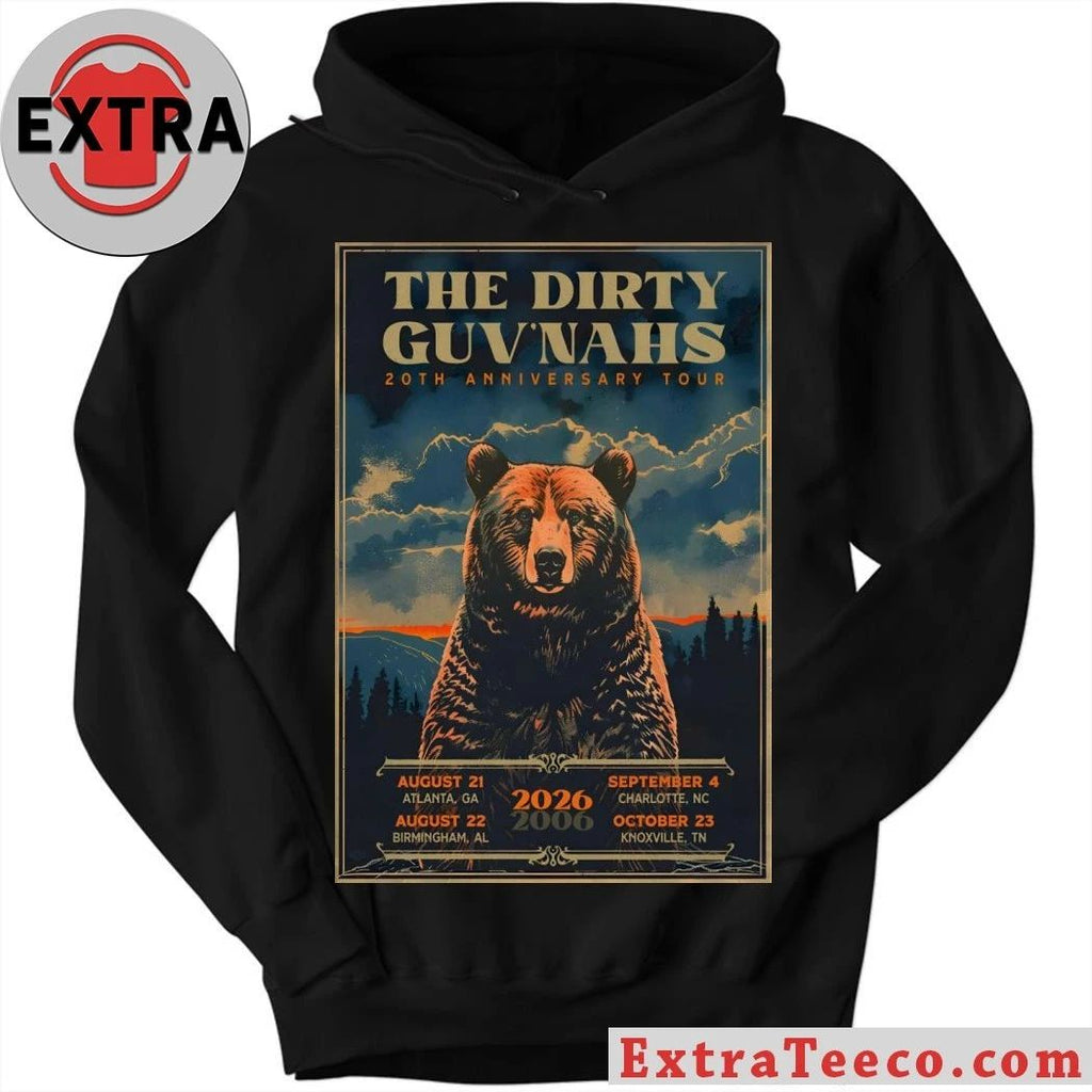 The Dirty Guv’nahs 2026 20th Anniversary Tour Poster Shirt