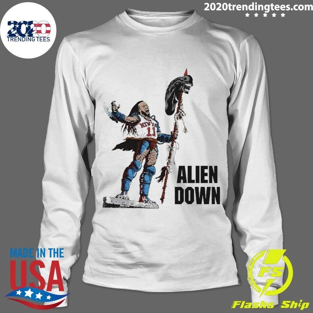 Jalen Brunson Alien Down Knicks Beat Spurs Shirt