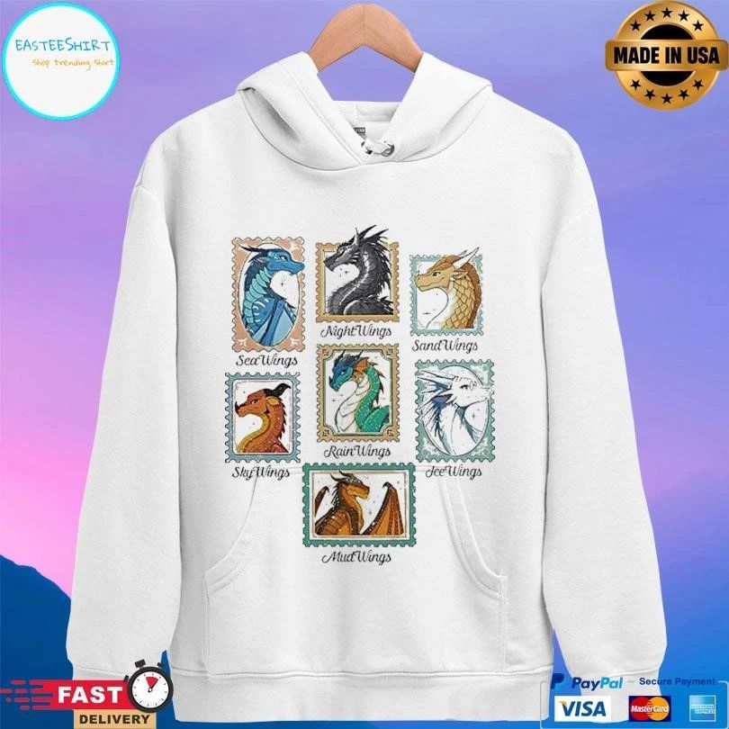 Wings Of Fire Dragons Stamp Dragon Lover T-shirts