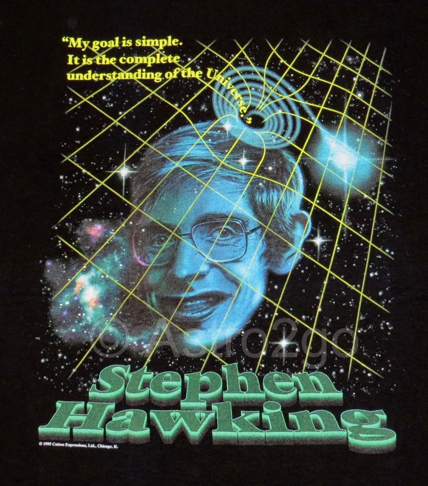 STEPHEN HAWKING-Physics Science Cambridge Cosmology Black Holes ALS T Shirt S-3X