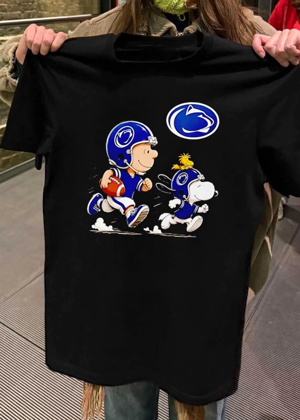 Peanuts Gang Running Football Penn State Nittany Lions Shirt