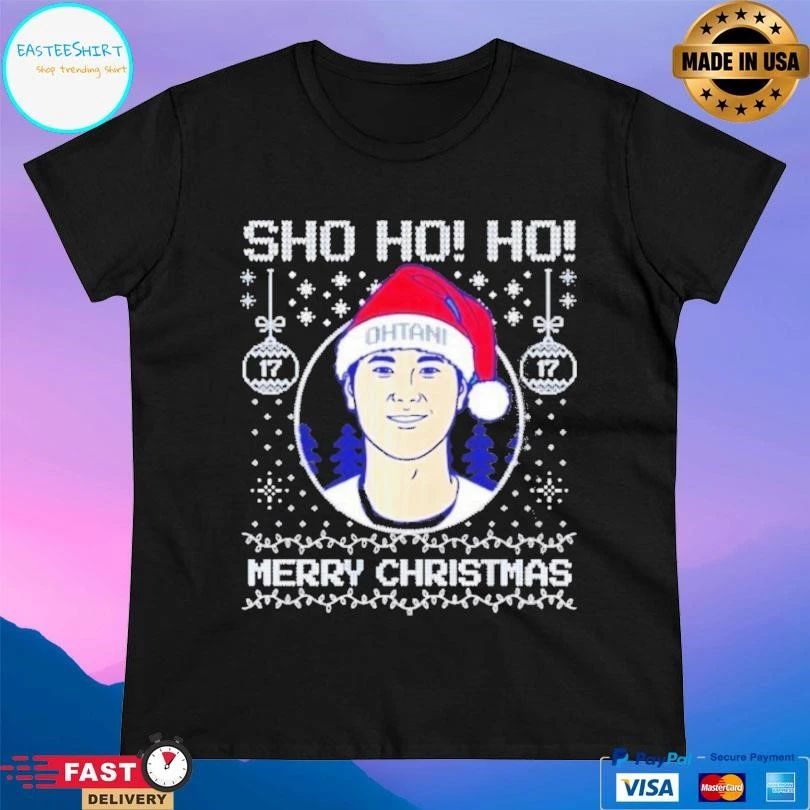 Sho Ho Ho Merry Christmas Shohei Ohtani Ugly Christmas 2025 T-shirts