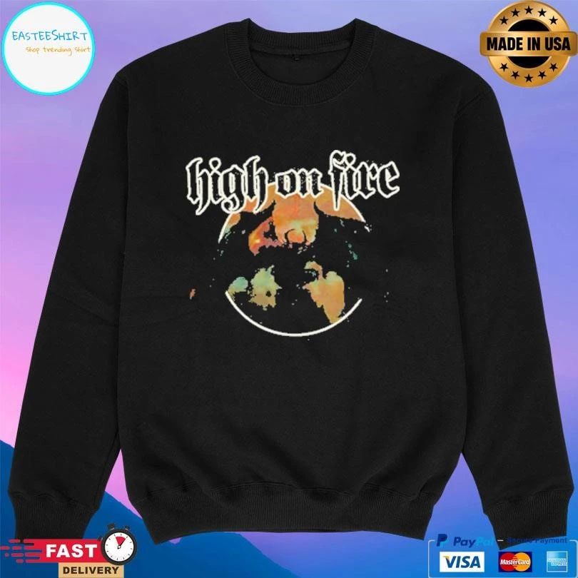 High On Fire Blessed Black Wings T-shirts