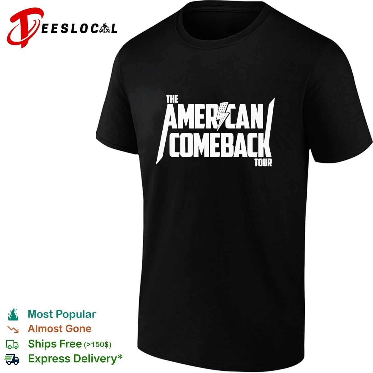 Charlie Kirk The American Comeback Tour T-shirt