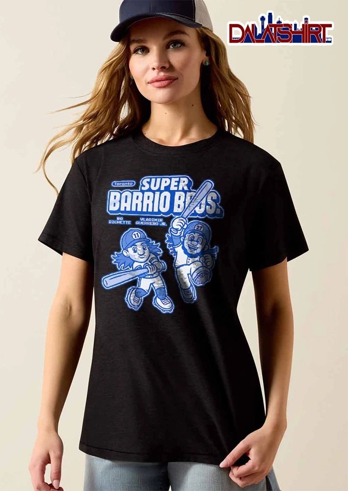 Toronto Blue Jays MLB Super Barrio Bros Bo Bichette Vladimir Guerrero Jr Cartoon Caricature Baseball Players shirt