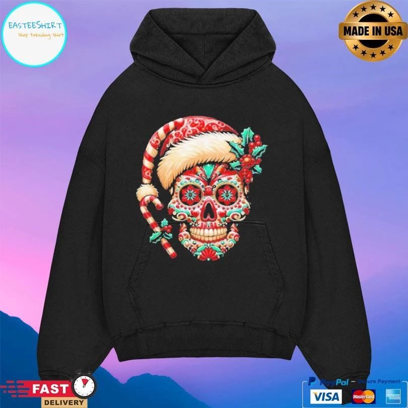 Sancho Claus Calavera Skull Christmas 2025 T-shirts
