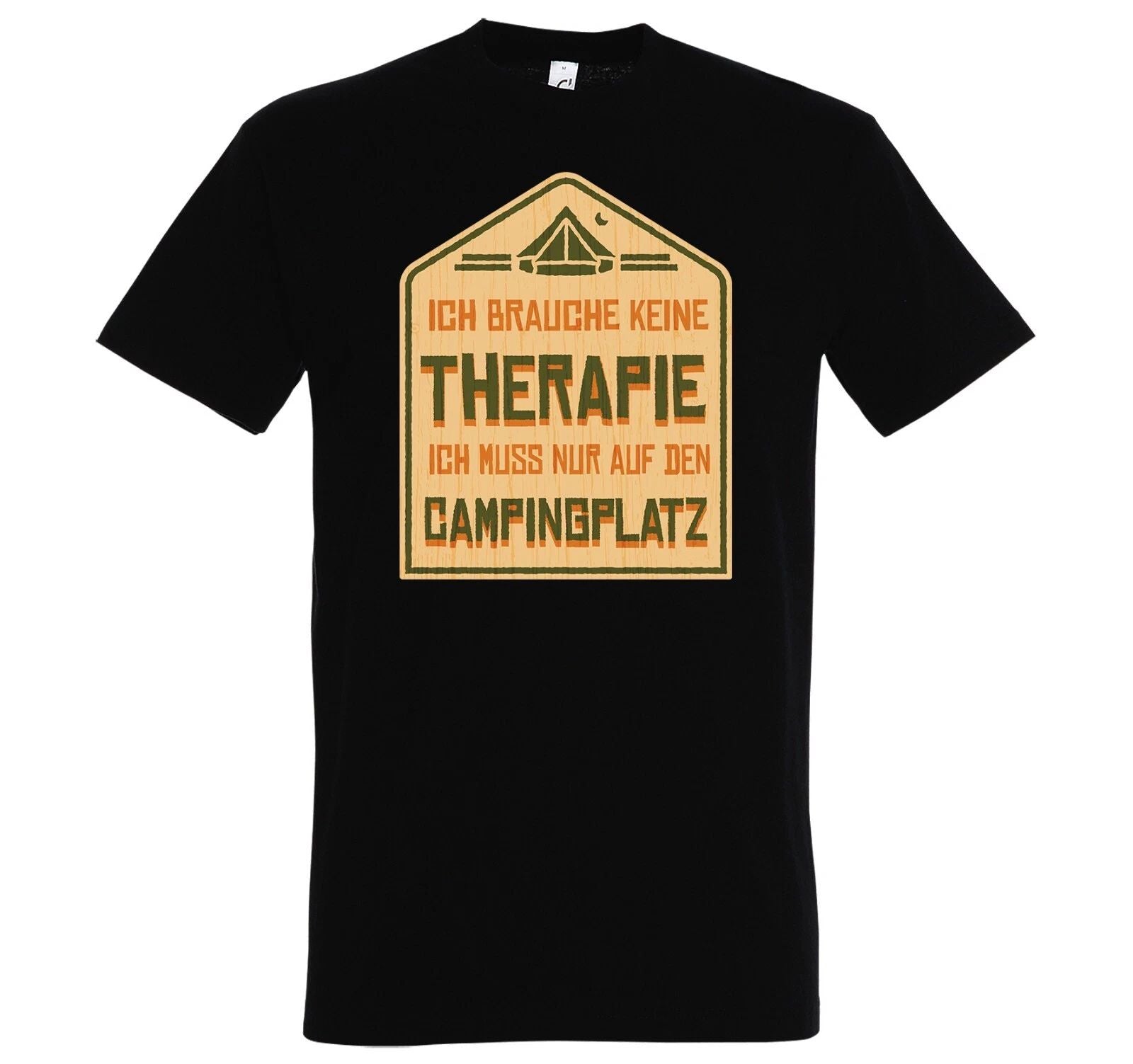 Youth Designz Therapy Camping Men's Printed T-Shirt Funny Adventure Hiking