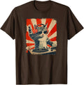 Funny DJ Cat Disco Sound Tech Headphone Music Fun Unisex T-Shirt